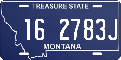 MT license plate 162783J