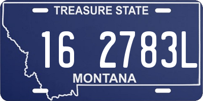 MT license plate 162783L