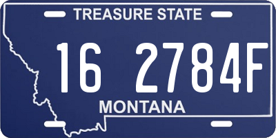 MT license plate 162784F