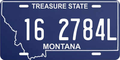 MT license plate 162784L