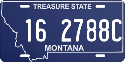 MT license plate 162788C