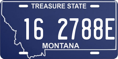 MT license plate 162788E