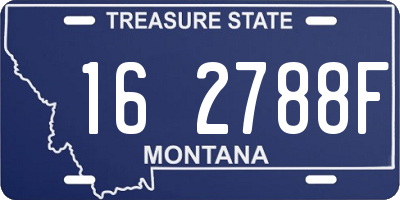 MT license plate 162788F