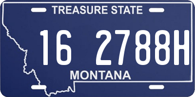 MT license plate 162788H