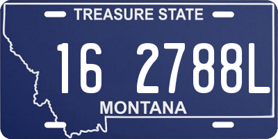 MT license plate 162788L