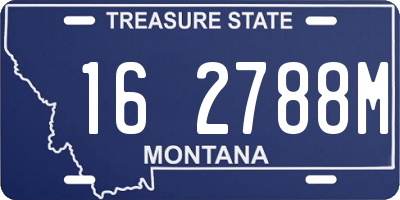 MT license plate 162788M