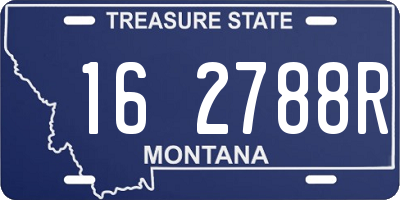 MT license plate 162788R