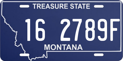 MT license plate 162789F