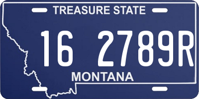 MT license plate 162789R