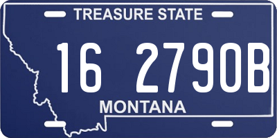 MT license plate 162790B