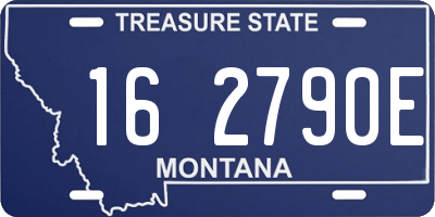 MT license plate 162790E