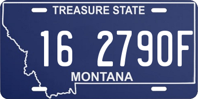 MT license plate 162790F