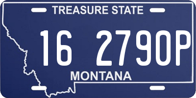 MT license plate 162790P