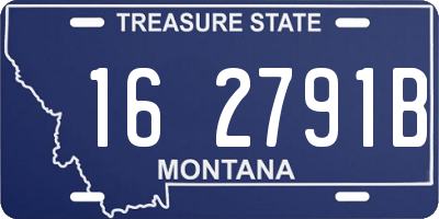 MT license plate 162791B