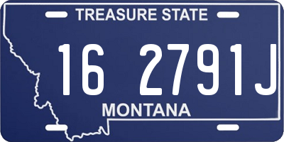 MT license plate 162791J