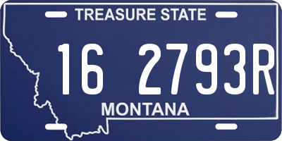 MT license plate 162793R