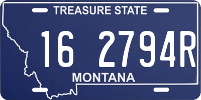 MT license plate 162794R