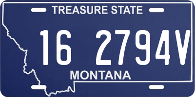 MT license plate 162794V