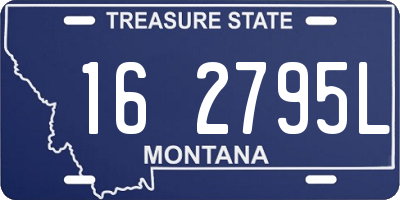MT license plate 162795L