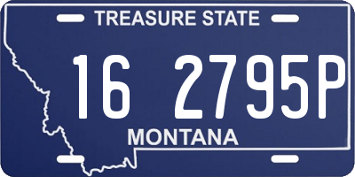 MT license plate 162795P