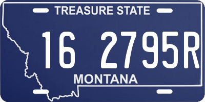MT license plate 162795R