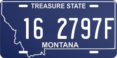 MT license plate 162797F