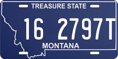 MT license plate 162797T