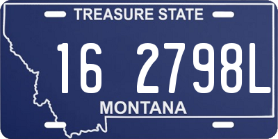 MT license plate 162798L