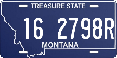 MT license plate 162798R