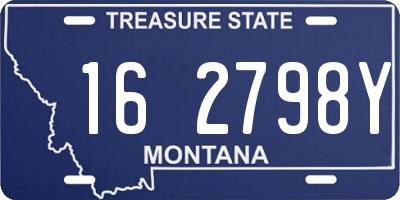 MT license plate 162798Y