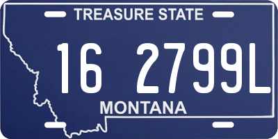 MT license plate 162799L