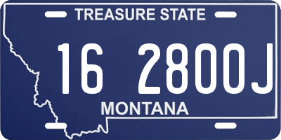 MT license plate 162800J