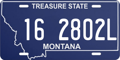 MT license plate 162802L