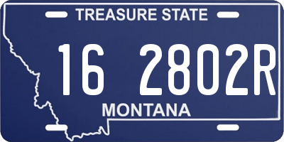MT license plate 162802R