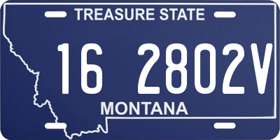 MT license plate 162802V