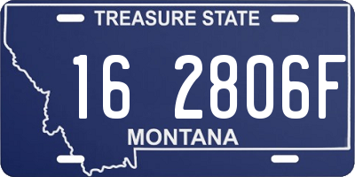 MT license plate 162806F