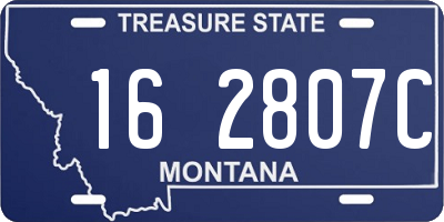 MT license plate 162807C