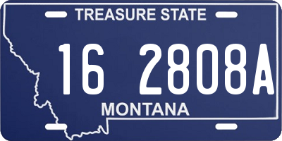 MT license plate 162808A
