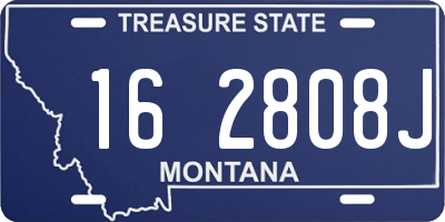 MT license plate 162808J