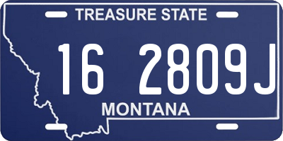MT license plate 162809J