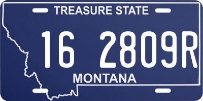 MT license plate 162809R
