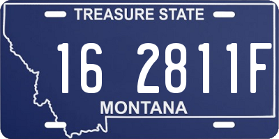 MT license plate 162811F