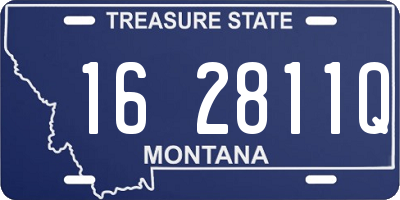 MT license plate 162811Q