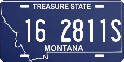 MT license plate 162811S
