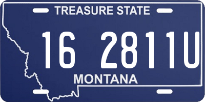 MT license plate 162811U