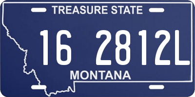 MT license plate 162812L