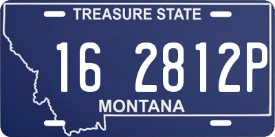 MT license plate 162812P