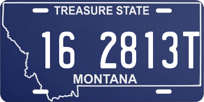 MT license plate 162813T