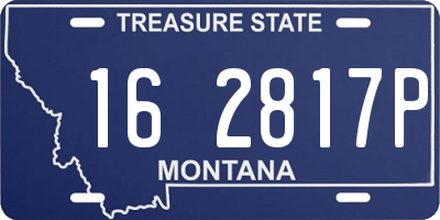 MT license plate 162817P