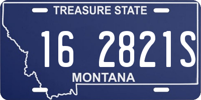 MT license plate 162821S